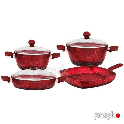 Martef Granit – 7 Parça, Bordo — Bakı