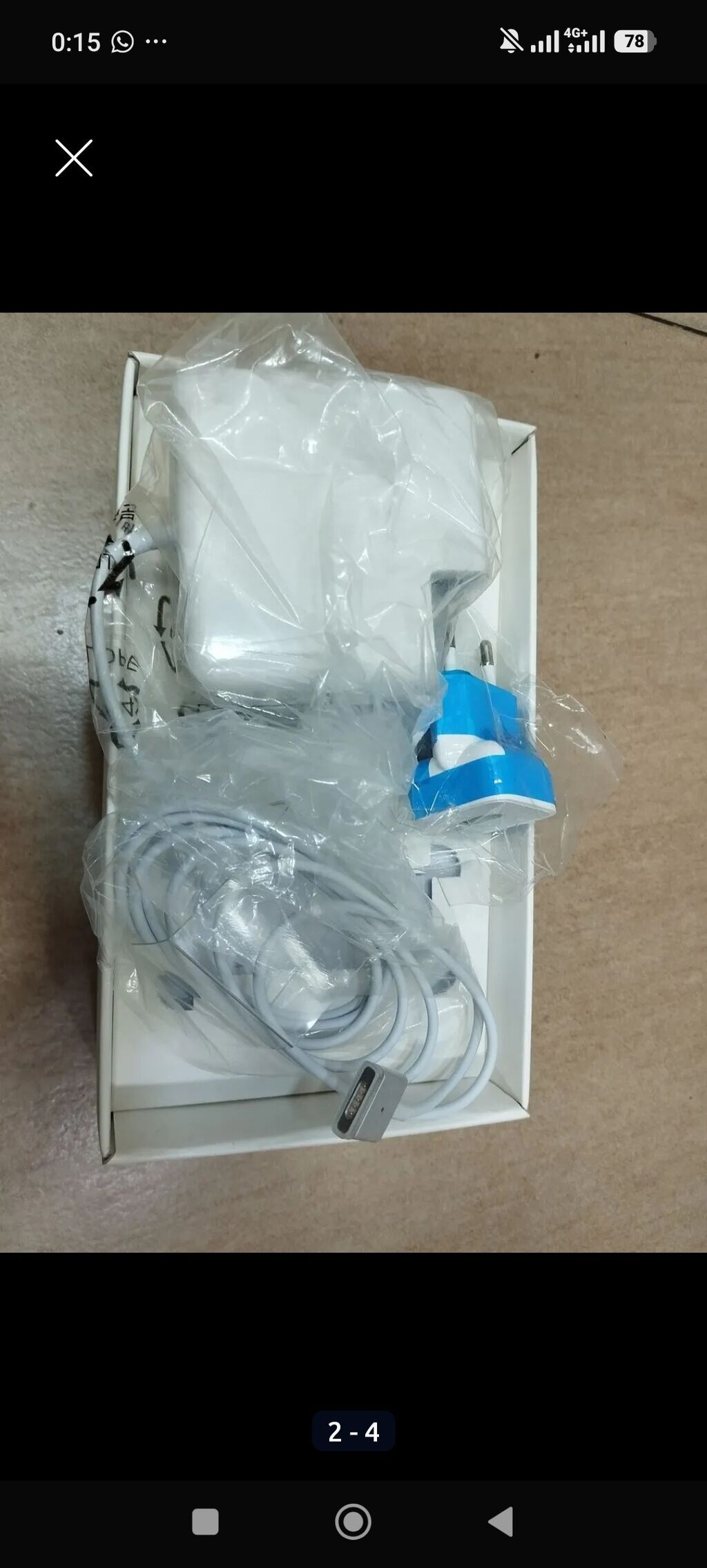 Apple 85W MagSafe 2 Power Adapter - Güc: 85W - Bağlantı növü: MagSafe — Elektronika, Bakı (3)