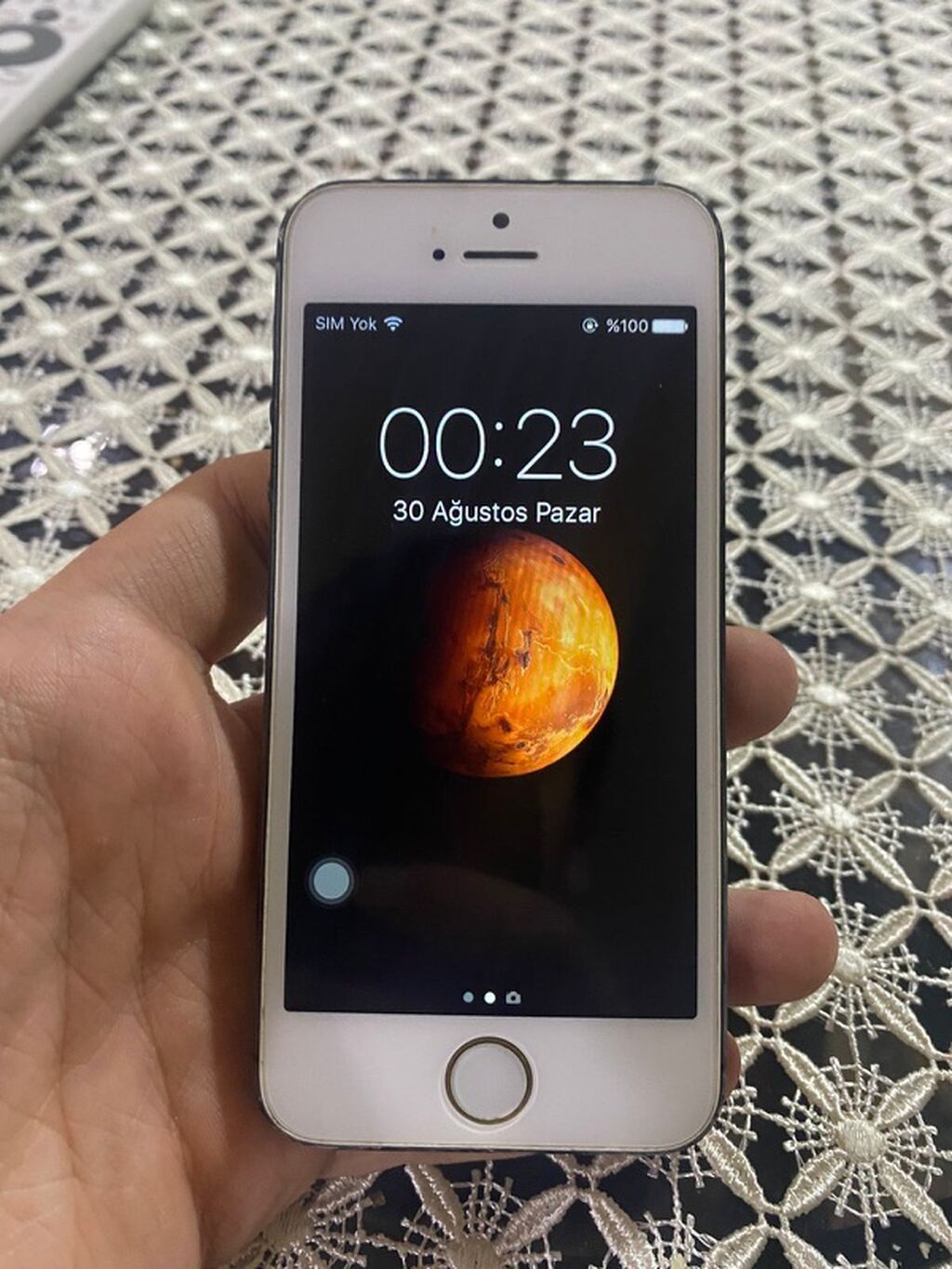 IPhone 5, Gümüşü, Barmaq izi — Apple iPhone, Gəncə (2)