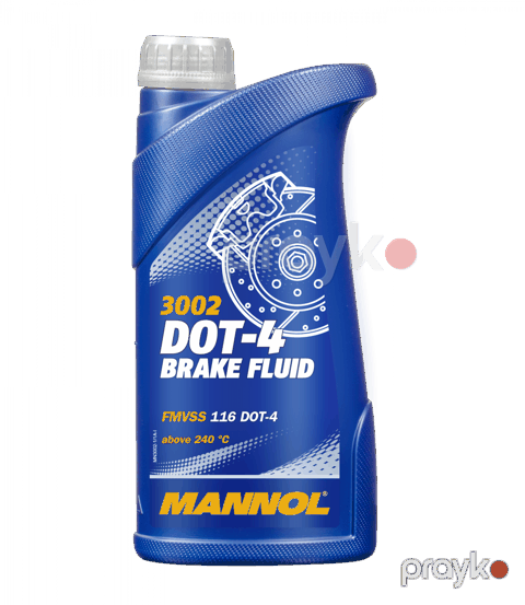 Əyləc mayesi Mannol 3002 DOT 4 1lt Plastik — Bakı