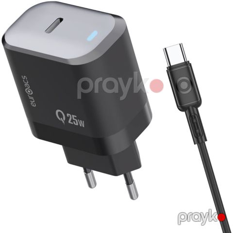 Adapter Euroacs PD 25W USB Type-C EU-MQ711 ACHRHM844315 — Bakı