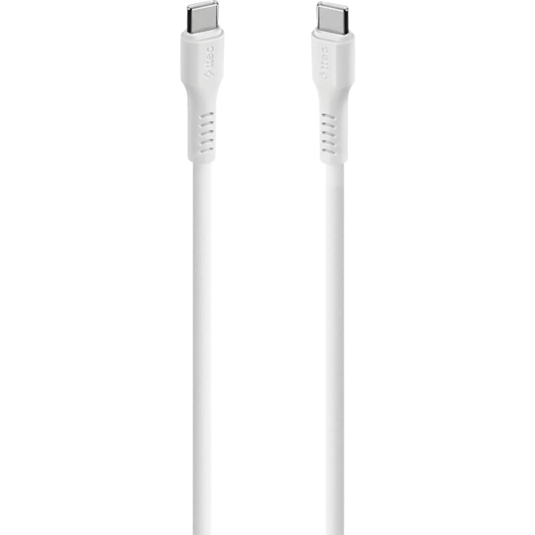Kabel Ttec Usb-c to Usb-c (60W Pd/qc, Fast Charging, Data Transfer, 120cm, white (2DK59B) — Bakı