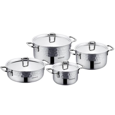 Qazan dəsti Korkmaz Erna 8 parça Inox A1963-1 — Bakı