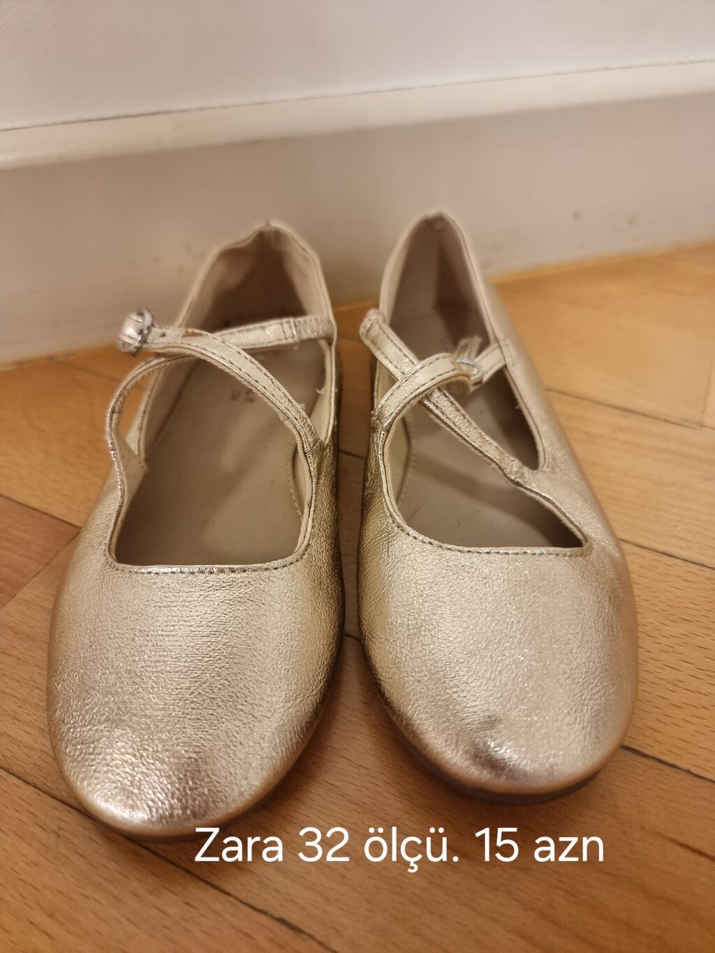 Rəng - Qızılı Baletkalar, Ölçü: 32, Qız üçün — Mallar, Bakı