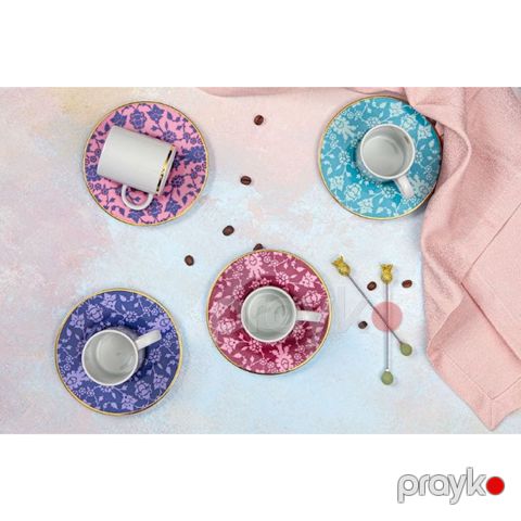 Qəhvə üçün fincan dəsti Porland Glamorous 8 parça 04AP021743 — Bakı