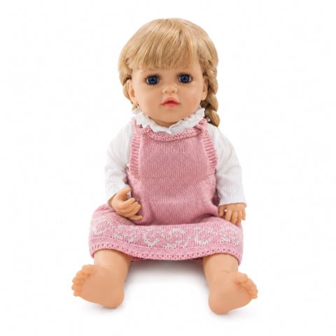 Doll For Love JX300 Сlothes Wool Dresses Powder Pink — Bakı