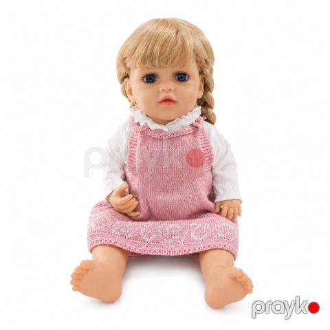 Doll For Love JX300 Сlothes Wool Dresses Powder Pink — Bakı