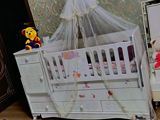 Oğlan və qız üçün, İşlənmiş, Dördbucaq, Beşik, Dəstsiz, Matras ilə, Yellənmə mexanizmi ilə — fatimə — Cradles