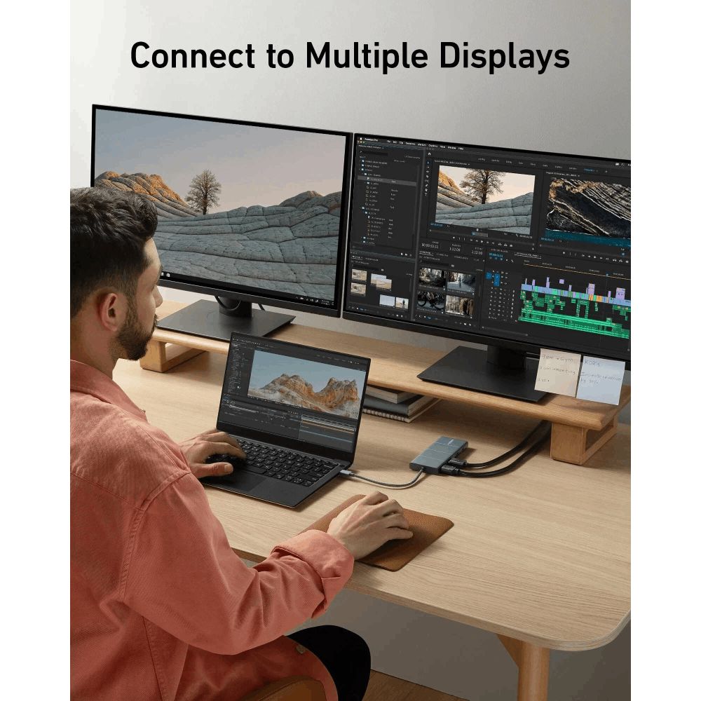 Ötürücü Anker 565 Usb-c Hub 11 in 1 A8388 A83880A1 Gray — Kompüterlər və noutbuklar, Bakı (3)