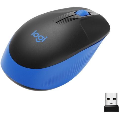 Simsiz kompüter siçanı Logitech Full Size M190, Blue (L910-005907) — Bakı