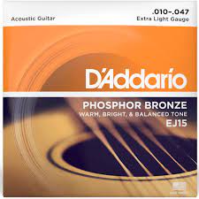 D-Addario EJ15 Phosphor Bronze 10-47 Extra Light — Bakı