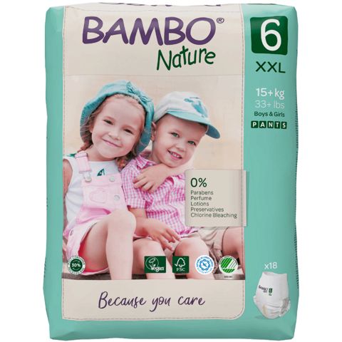 Uşaqlar üçün tuman bezləri Bambo Nature 6 18 ədəd 100001925950 — Bakı
