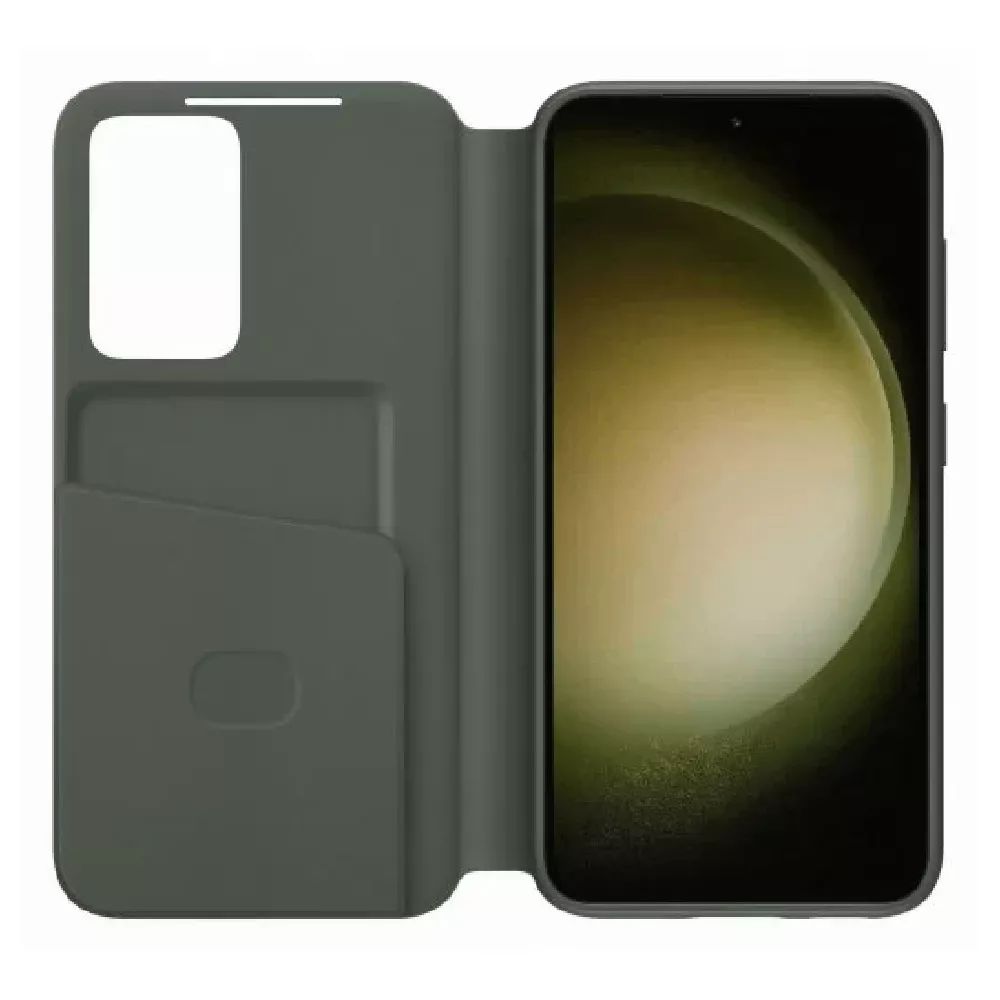 Qoruyucu örtük Samsung S23 Smart View Wallet Khaki EF-ZS911CGEGRU — Çexollər, Bakı (2)