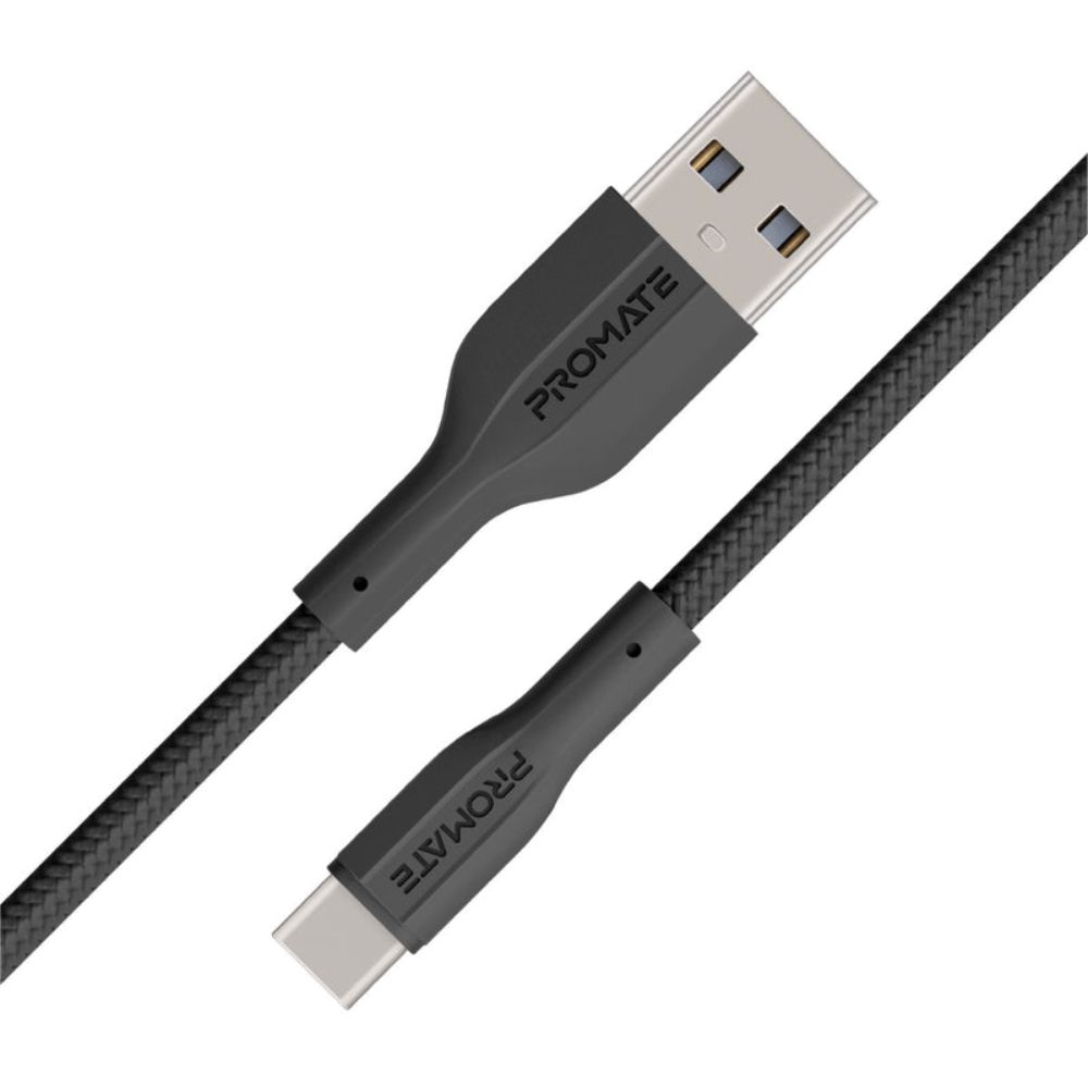 Naqil Promate USB Type-A to USB Type-C Xcord-ac.black Black — Smartfon üçün kabelləri və keçidçilər, Bakı (3)