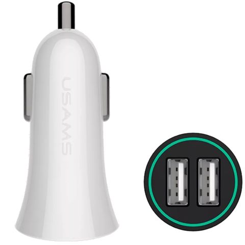 Avtomobil üçün adapter Usams US-CC013 Dual USB 21CHGC01 — Bakı