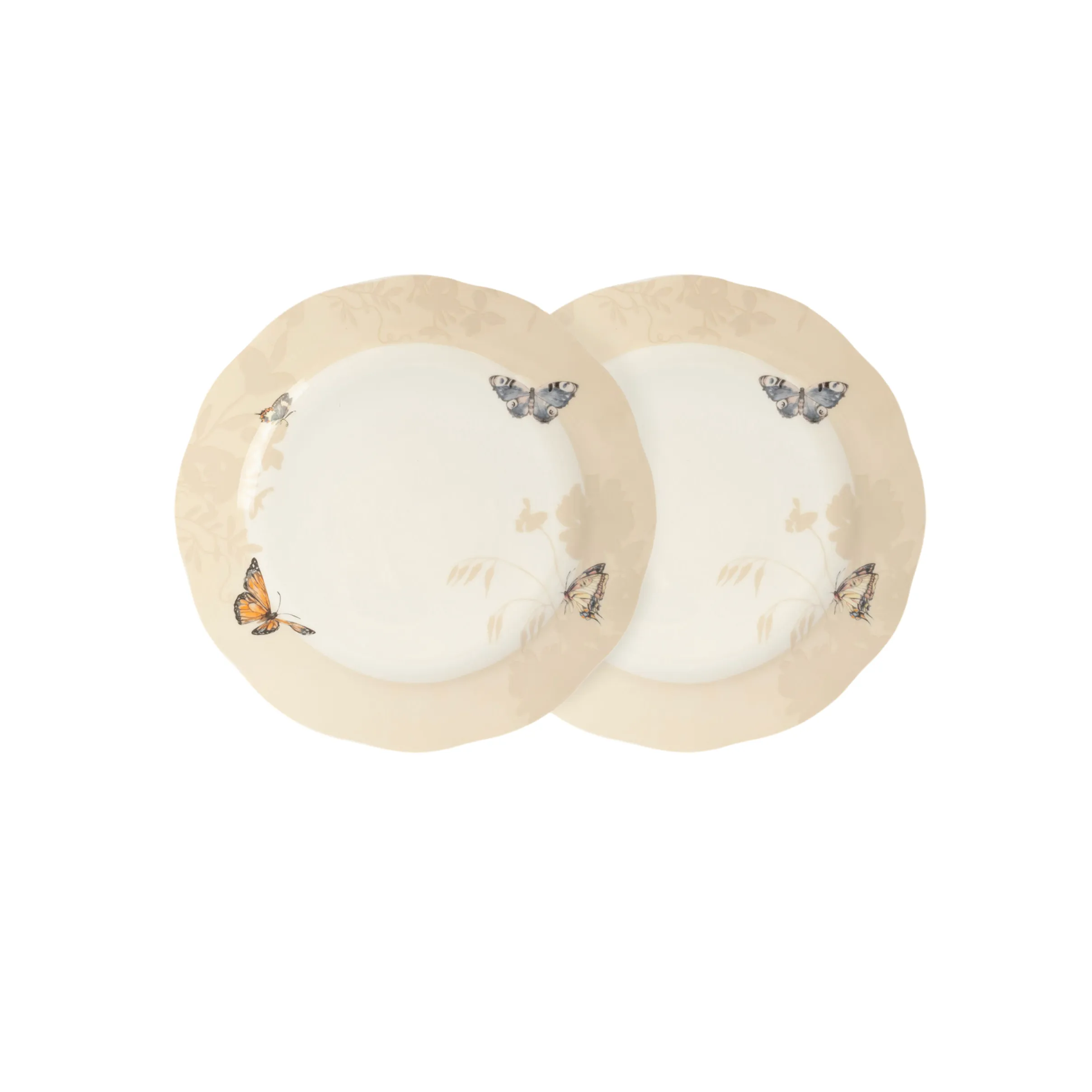 Boşqab dəsti Anna Lafarg Butterfly Garden, farfor, 24 sm, 2 ədəd (ANLAF-SHMEI-270525-5) — Süfrə qabı, Bakı