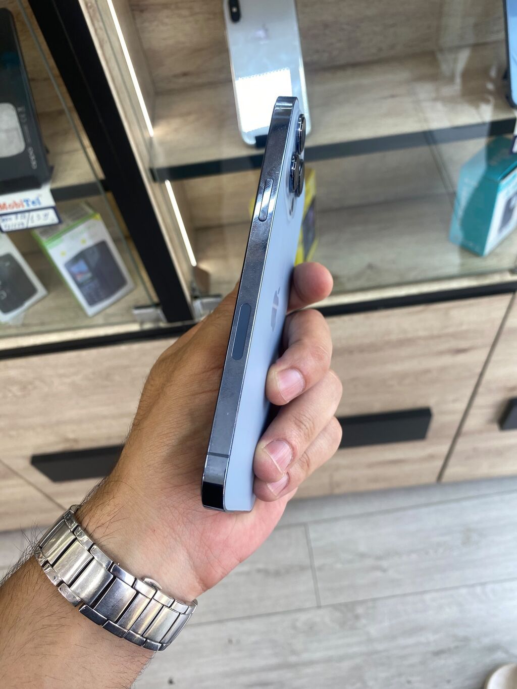 IPhone 13 Pro Max, 128 GB, Sierra Blue, Zəmanət, Simsiz şarj, Face ID — Apple iPhone, Digah (2)