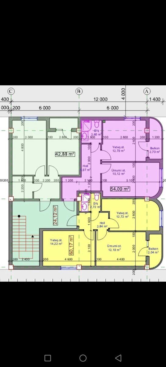 2-otaqlı yeni tikili, Binəqədi r., 60.03 m² — Mənzil, Bakı (10)