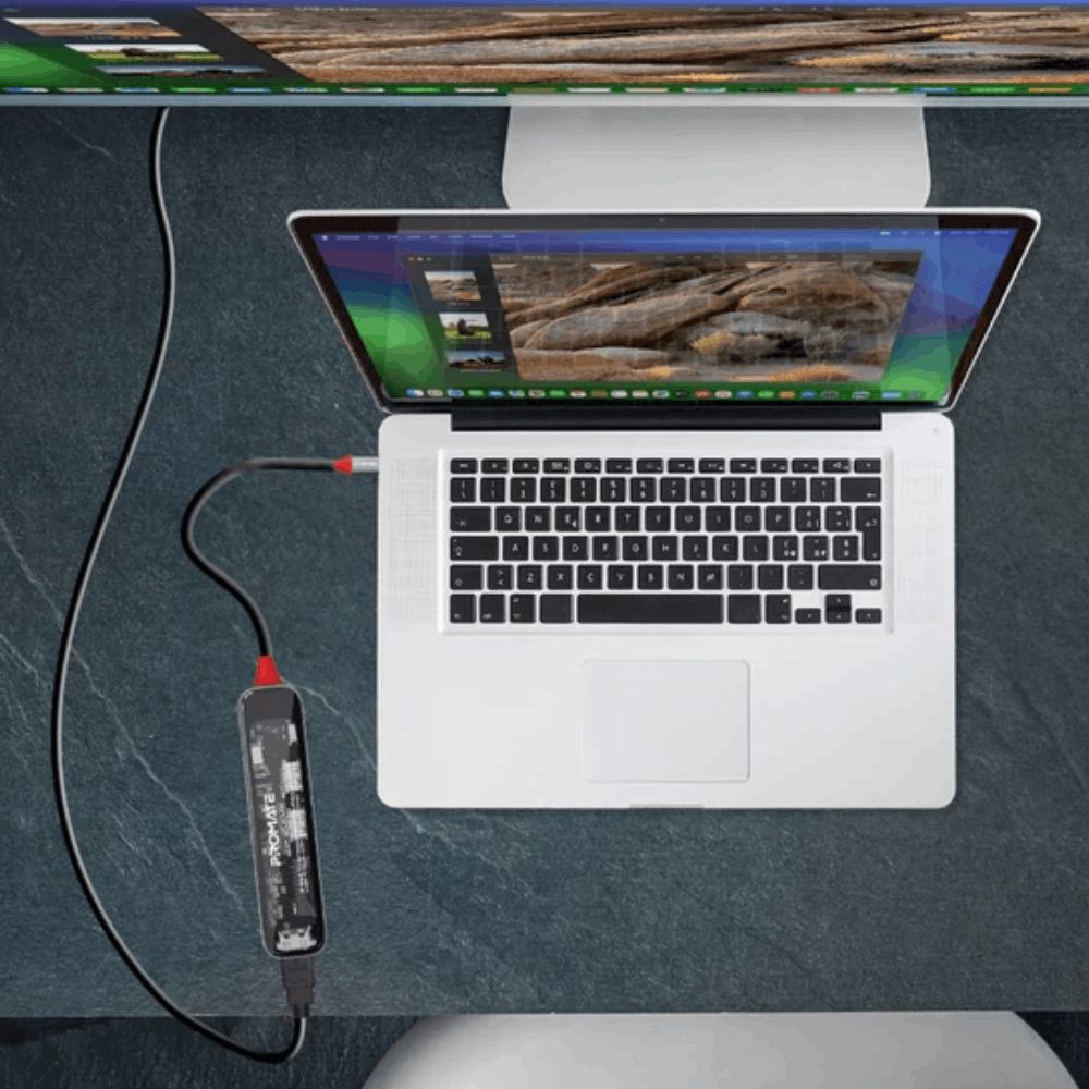 USB Hub Promate 7in1 USB Type-C Transhub-lıte Black, Grey — Kompüterlər və noutbuklar, Bakı (3)