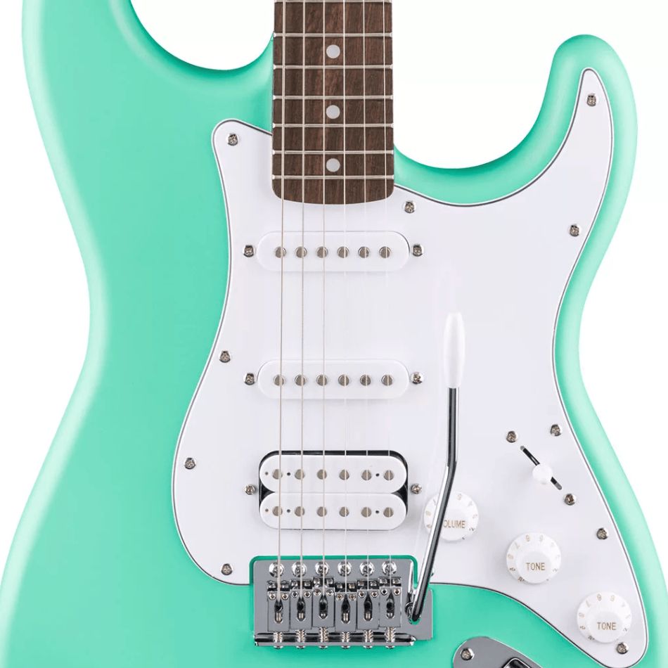 Elektrik gitara Fender Squier Debut Strat HSS Foam Green — Musiqiə alətləri, Bakı (2)