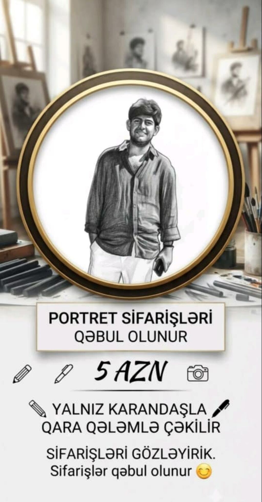 Rəsm əsərləri, portretlər — Xidmətlər, Bakı