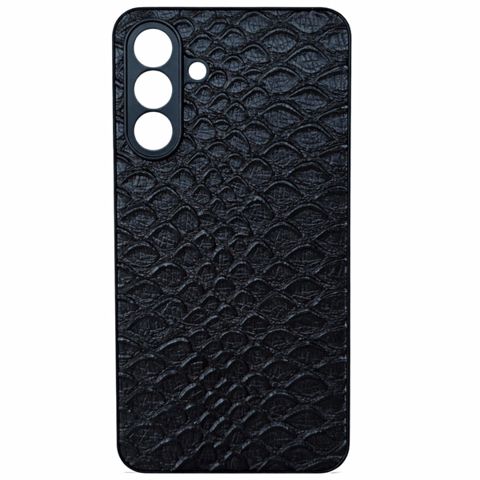 Samsung Galaxy A36 case Leather Crocodille Black — Bakı