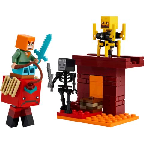 Lego Constructor Minecraft The Nether Lava Battle Set 21266 / 5702017815404 — Bakı
