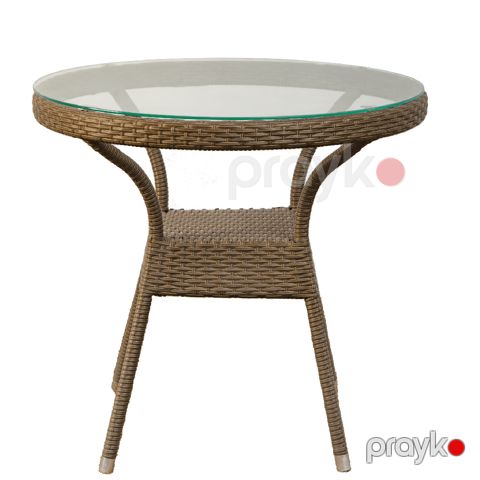 Masa Evalar Rotton D80 Qəhvəyi — Bakı