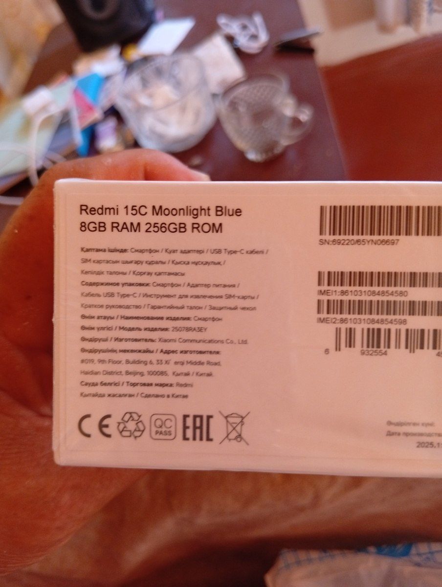 Xiaomi Redmi 15C 5G Gray 256GB/8GB — Smartfonlar, Bakı (2)