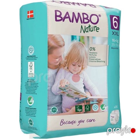 Uşaq bezləri Bambo Nature 6 20 ədəd 100001925611 — Bakı