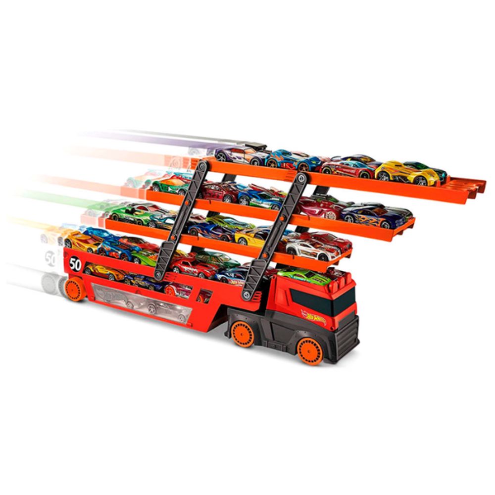 Hot Wheels HW Mega Red Hauler 50th GH48 887961800517 — Oyuncaq nəqliyyatı, Bakı (2)