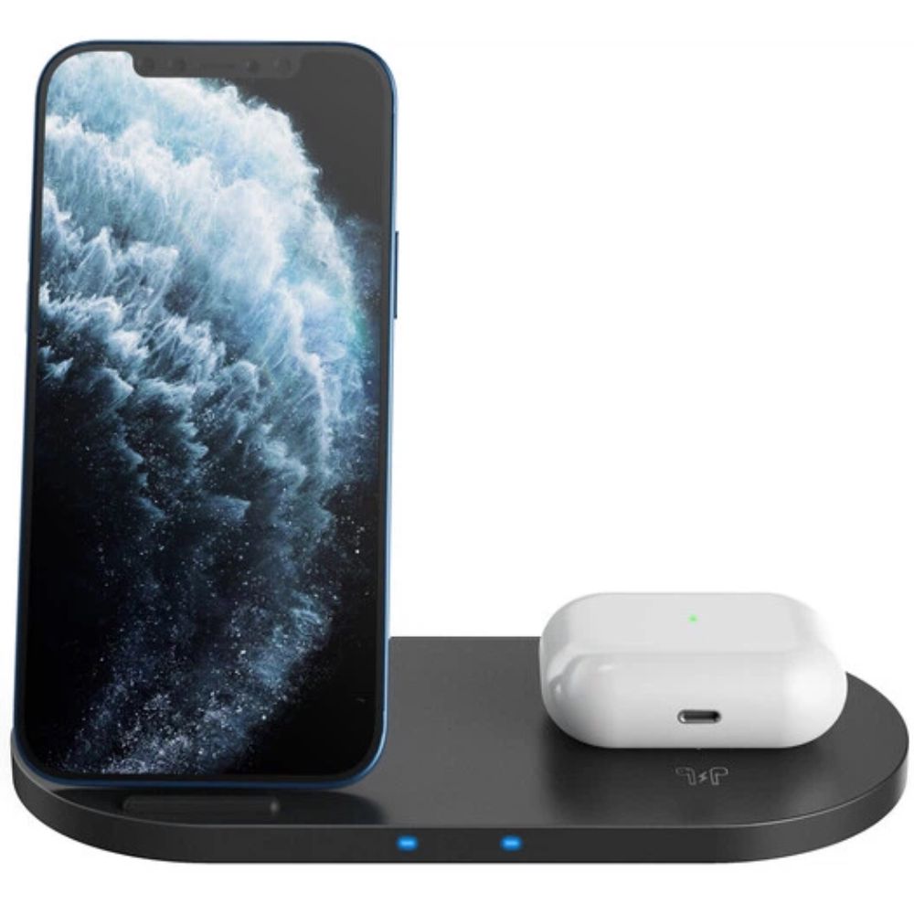 Canyon Wireless Charger WS-202 2in1 Black CNS-WCS202B — Mallar, Bakı (2)
