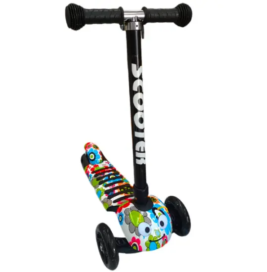 Scooter LH01 White&Mix Colour Flowers — Bakı