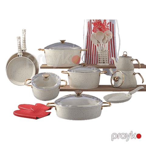 Bonera vogue ındıksıon 24 parca krem — Bakı
