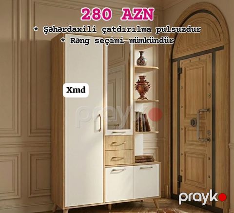 Dəhliz üçün çoxfunksiyalı dolab-komplekt - Qiymət: 280 AZN (şəkildə