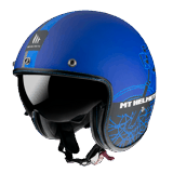Dəbilqə mt helmets le mans 2 sv cafe racer B7 matt blue m — Goods