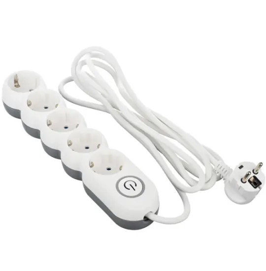 2E Power Socket 5 (2E-U05VESM3W) White — Bakı