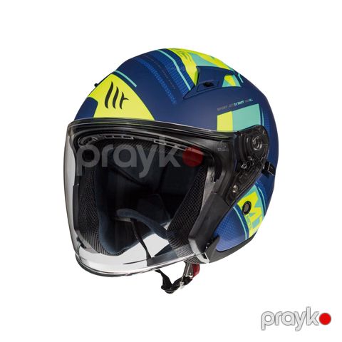 Dəbilqə mt helmets avenue sv sıdeway J3 matt fluor yellow m — Bakı