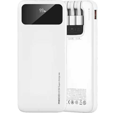 Recci Nature RPB-N45 10000 mAh White — Bakı