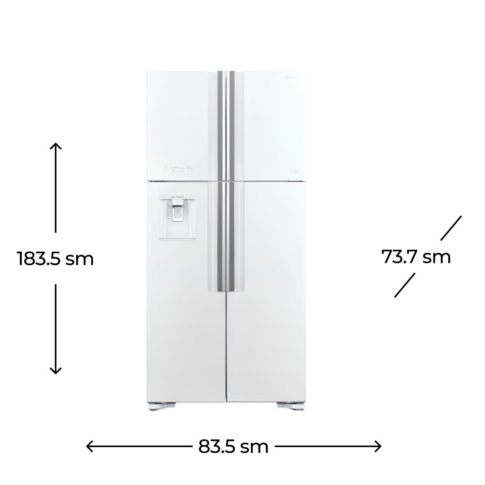 Soyuducu Hitachi R-W660PUC7 GPW — Soyuducular, Bakı (2)