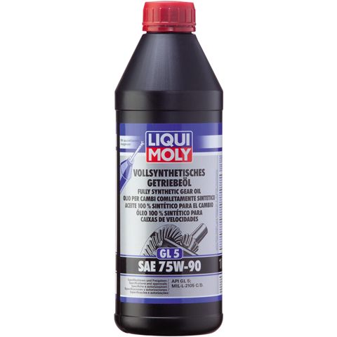 Sürətlər qutusu üçün yağ Liqui Mol Vollsynthetisches Getriebeöl GL5 SAE 75W-90 1414 1 lt — Bakı