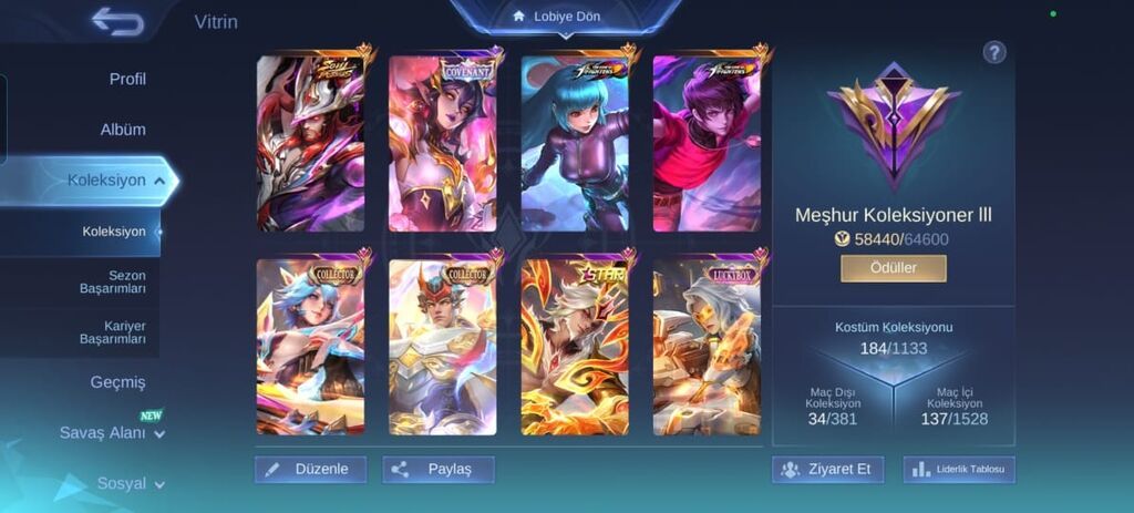 Mobile Legends: Bang Bang hesabı – geniş skin kolleksiyası - Oyunda — Mallar, Mingəçevir (3)