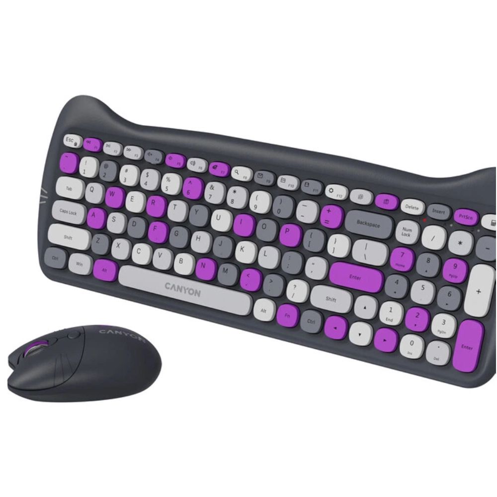 Klaviatura Canyon Combo Violet CNS-HSETW6VT — Klaviaturalar və siçanlar, Bakı (3)