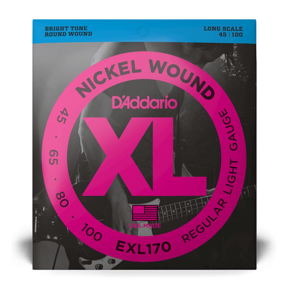 D-Addario EXL170 XL Nickel Wound 45-100 Regular Light — Musiqiə alətləri, Bakı (2)