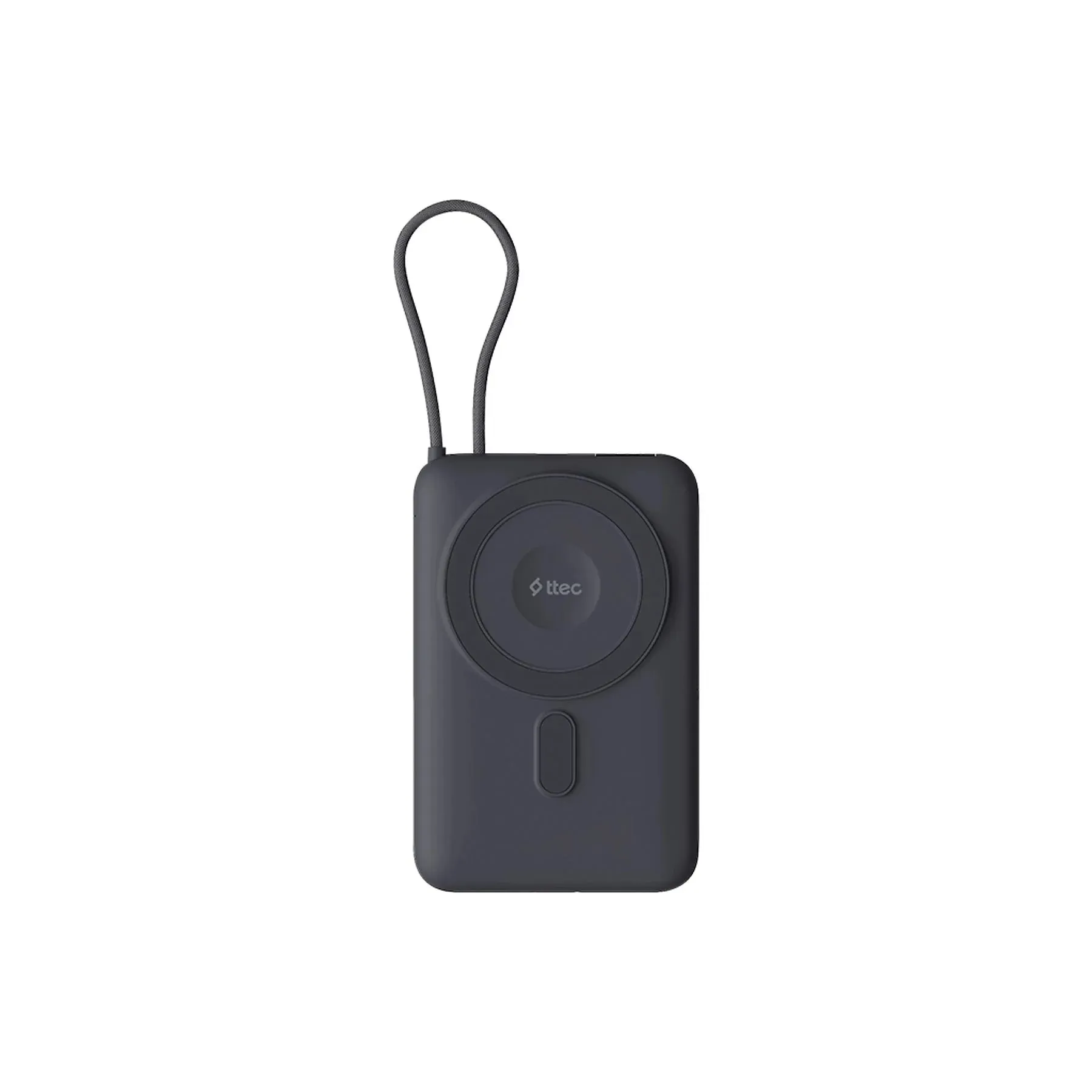 Simsiz Power Bank Ttec ReCharger M LCD MagSafe Compatible, 10000 mAh, Boz (2BB230GR) — Bakı