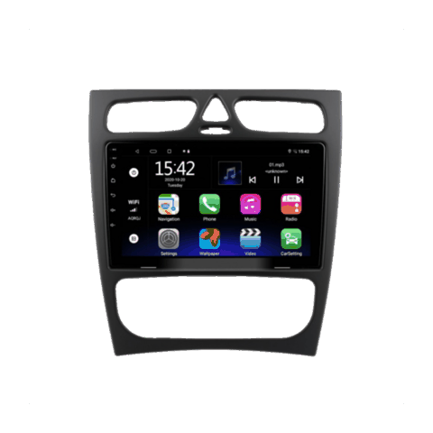 Avtomobil üçün monitor Android King Cool TS7 2/32GB & Carplay For Mercedes W203 C-Class 2001-2004