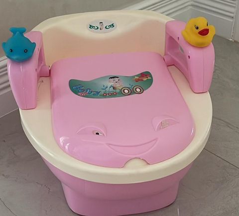 Uşaq tualet oturacağı (potty) - Rəng: çəhrayı və krem - Rahat — Bakı