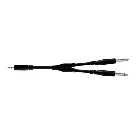 Proel BULK505LU3 Y-Type 3.5 mm Stereo Jack - 2 X 6.3 mm Mono Jack — Bakı