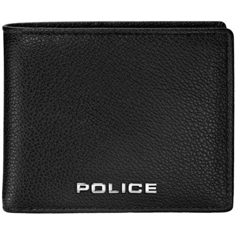 Pul kisəsi Police Full Grain Vegan Lthr Walt in 110X90MM PELGW0002201 Black