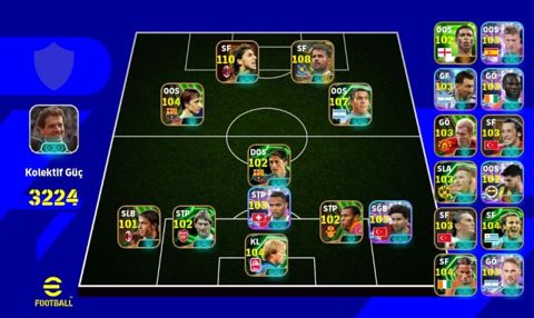 EFootball hesabı/squad satılır – yüksək reytinqli, hazır meta heyət